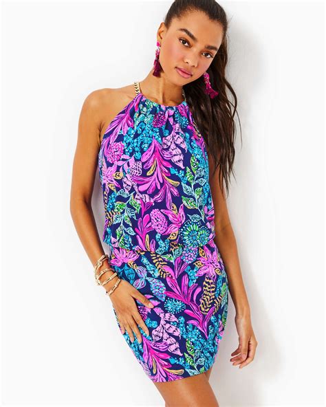 lilly pulitzer halter|lilly pulitzer sonique halter dress.